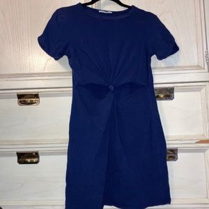 Honey Punch Twist Front Bodycon Dress